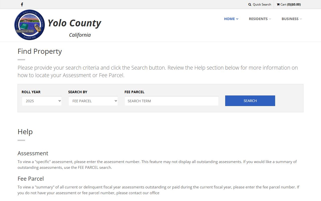Yolo County property tax payment portal